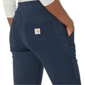Carhart Navy Blue women’s fitted force utility leggings/ heavy duty leggings